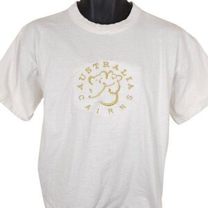 Vintage Koala T Shirt Mens Size Medium White Cairns Australia Travel Destination